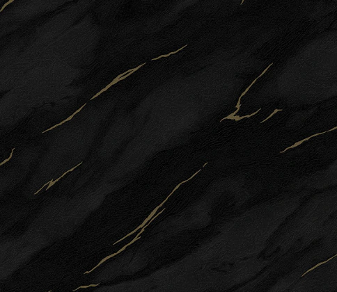 رخام أسود فاخر مع خطوط ذهبية تبرز أناقة ديكور الفخامة.