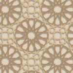 خط الفخامة بزخارف هندسية على أرضية مودرن ذهبية وبيج، تصميم أنيق وعصري يتناسب مع الديكورات الراقية.