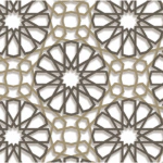 تصميم فخم بنقوش هندسية معقدة لمطبوعات ديكورية فاخرة.