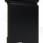 فتحة بلاط ديكورية فاخرة من الجص الأسود بتصميم أنيق وخاص.