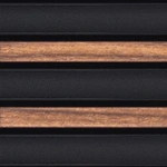 خرسانة خشبية فخمة مع خطوط سوداء أنيقة، تصميما يعكس الفخامة والرقي.