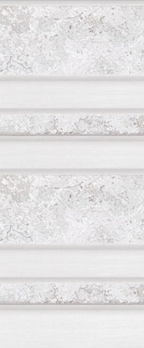 ألوت نص: ديكور جدران فاخر من الرخام الأبيض بألوان أنيقة ومبهرة.