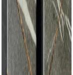 رخام فخم بنقوش مزخرفة وأسود وأشقر لأجواء ديكور راقية وفاخرة.