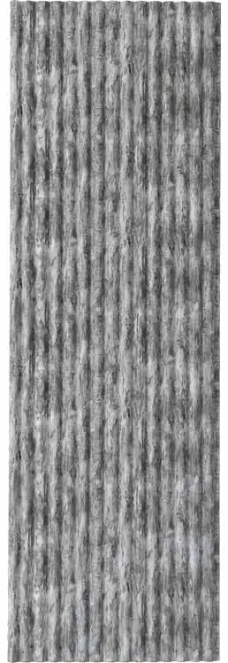 تصميم ديكور فاخر من الرخام الرمادي مع خطوط طولية أنيقة.