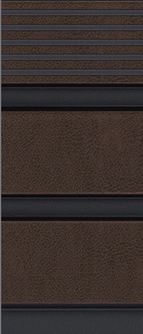 خشب بني فخم مع تصميم أنيق لخط الفخامة.