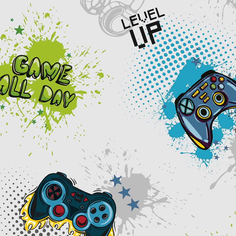 وصف بدقة مفاتيح التحكم للألعاب مع تأثيرات ألوان نابضة ومتنوعة لتعزيز المحتوى.