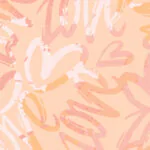 ورق جدران اطفال كوري اشكال برتقالي