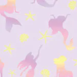 ورق جدران اطفال كوري اشكال ليلكي ثلجي