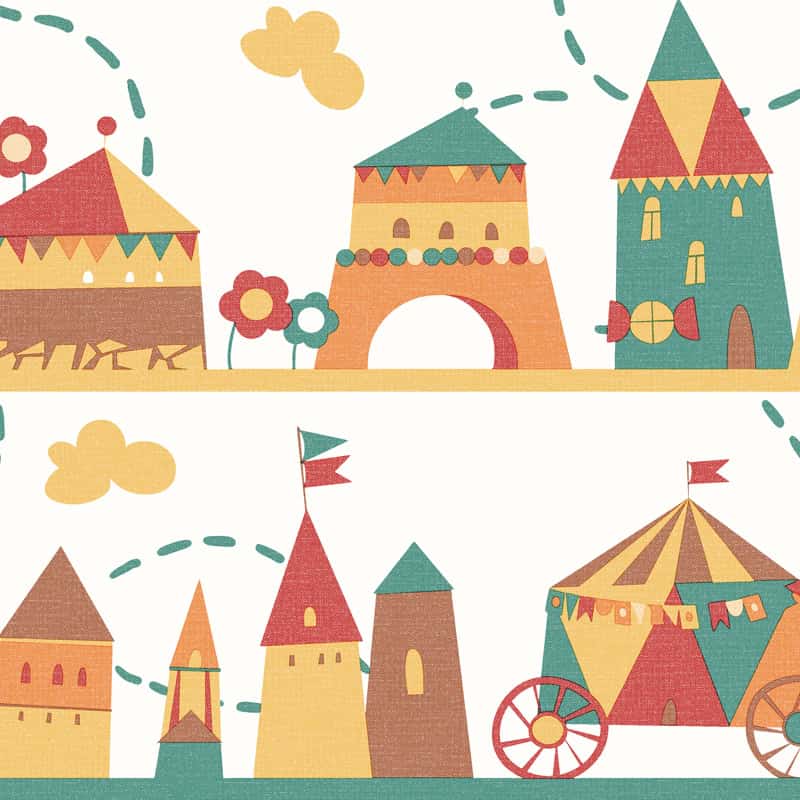 تصوير فانتازي لقصور ملونة وأعمال فنية فاخرة بأسلوب فانتازي مميز.