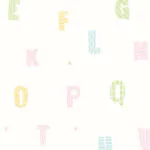 ورق جدران اطفال كوري حروف بيج