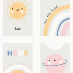 ورق جدران اطفال كوري اشكال الطقس