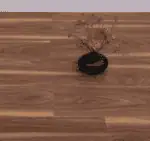 ⁦باركية صيني خشبي بني عسلي غامق 8 ملم⁩ - الصورة ⁦2⁩