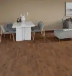 ⁦باركية صيني SPC ضد الماء بني عسلي 5 ملم⁩ - الصورة ⁦2⁩