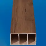 أعمدة بارتشن بديل خشب بني شامل 2 قاعدة