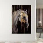 لوحة جدارية مطبوعة خيل