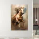 لوحة جدارية مطبوعة خيل