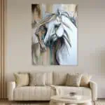 لوحة جدارية مطبوعة خيل