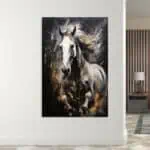 لوحة جدارية مطبوعة خيل