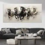 لوحة جدارية مطبوعة خيل