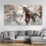 لوحة جدارية مطبوعة خيل