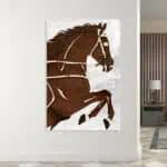 لوحة جدارية مطبوعة خيل