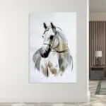 لوحة جدارية مطبوعة خيل