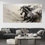 لوحة جدارية مطبوعة خيل