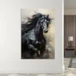 لوحة جدارية مطبوعة خيل