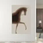 لوحة جدارية مطبوعة خيل