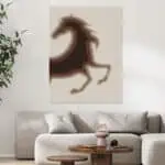 لوحة جدارية مطبوعة خيل