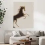 لوحة جدارية مطبوعة خيل