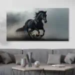 لوحة جدارية مطبوعة خيل