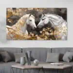 لوحة جدارية مطبوعة خيل