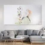 لوحة جدارية مطبوعة خيل