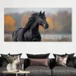 لوحة جدارية مطبوعة خيل