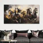 لوحة جدارية مطبوعة خيل