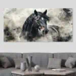 لوحة جدارية مطبوعة خيل