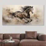 لوحة جدارية مطبوعة خيل