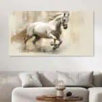 لوحة جدارية مطبوعة خيل