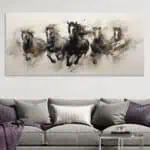 لوحة جدارية مطبوعة خيل