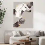 لوحة جدارية مطبوعة خيل