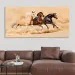 لوحة جدارية مطبوعة خيل