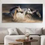 لوحة جدارية مطبوعة خيل