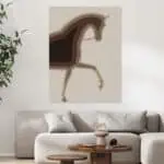 لوحة جدارية مطبوعة خيل