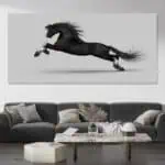 لوحة جدارية مطبوعة خيل