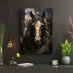 لوحة جدارية مطبوعة خيل