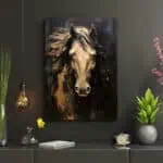 لوحة جدارية مطبوعة خيل