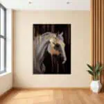لوحة جدارية مطبوعة خيل