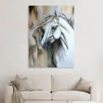 لوحة جدارية مطبوعة خيل