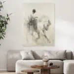 لوحة جدارية مطبوعة خيل